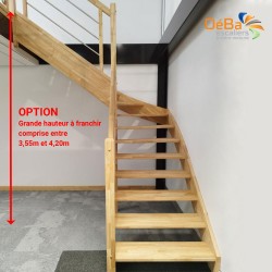 Option Grande hauteur à franchir - Escalier entre 3550 et 4200 mm