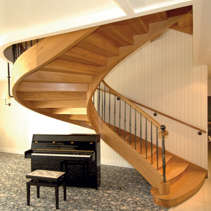 Escalier de prestige sur-mesure en bois