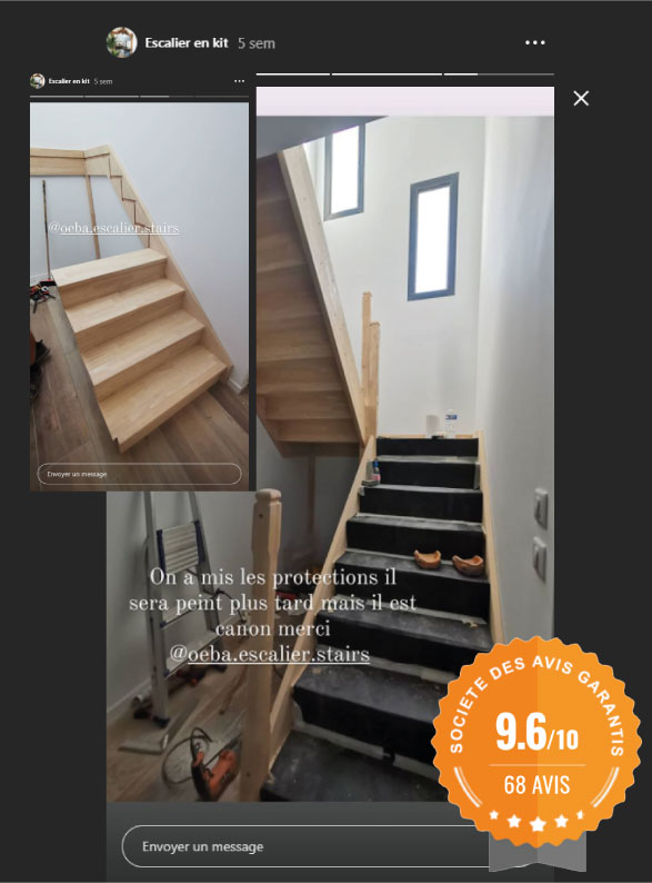 Montage et installation d'un escalier en kit OéBa