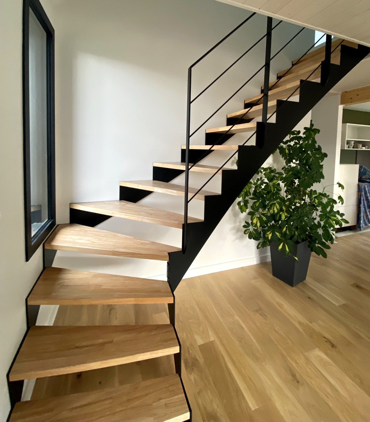 Escalier un quart tournant