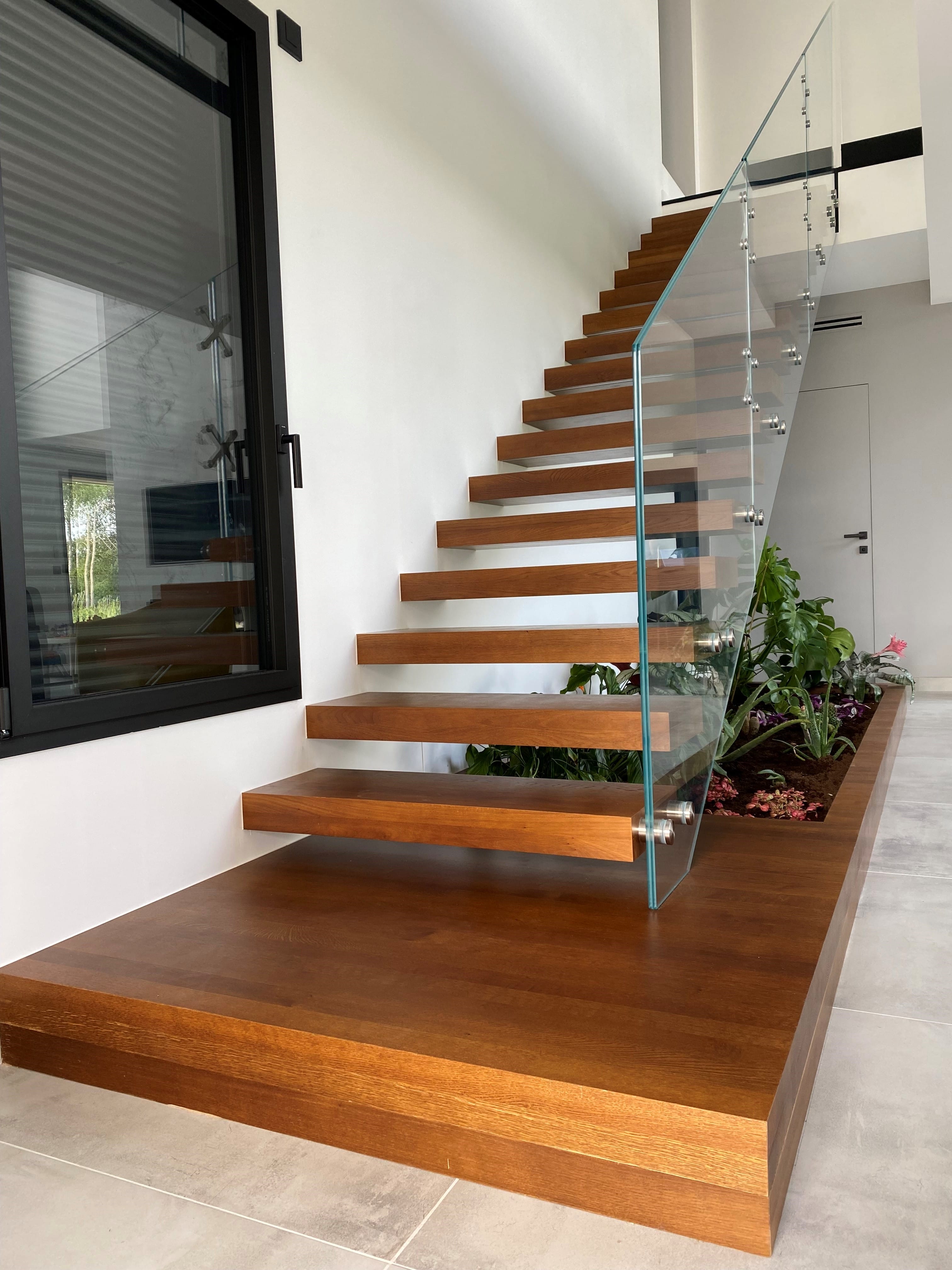 Escalier bois et verre Escalier bois et verre