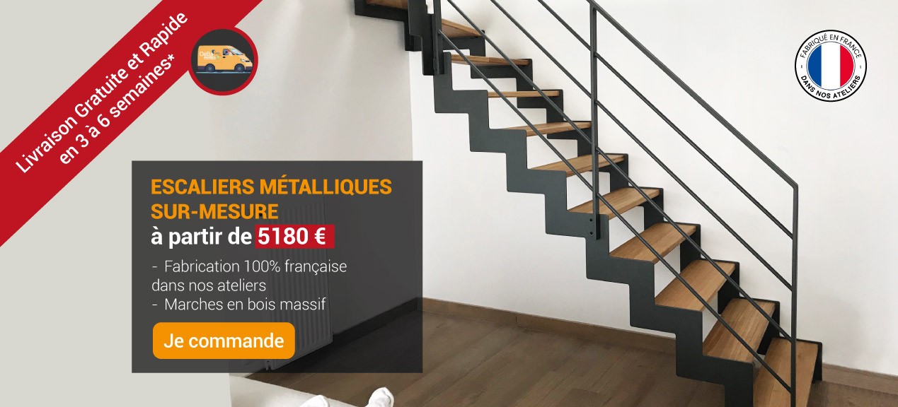 Escalier en métal sur-mesure