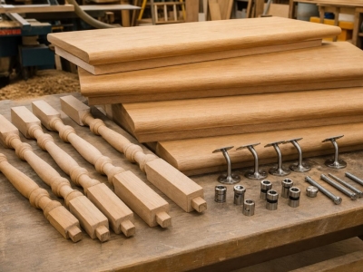 Accessoires escalier bois : marches, garde-corps et finition
