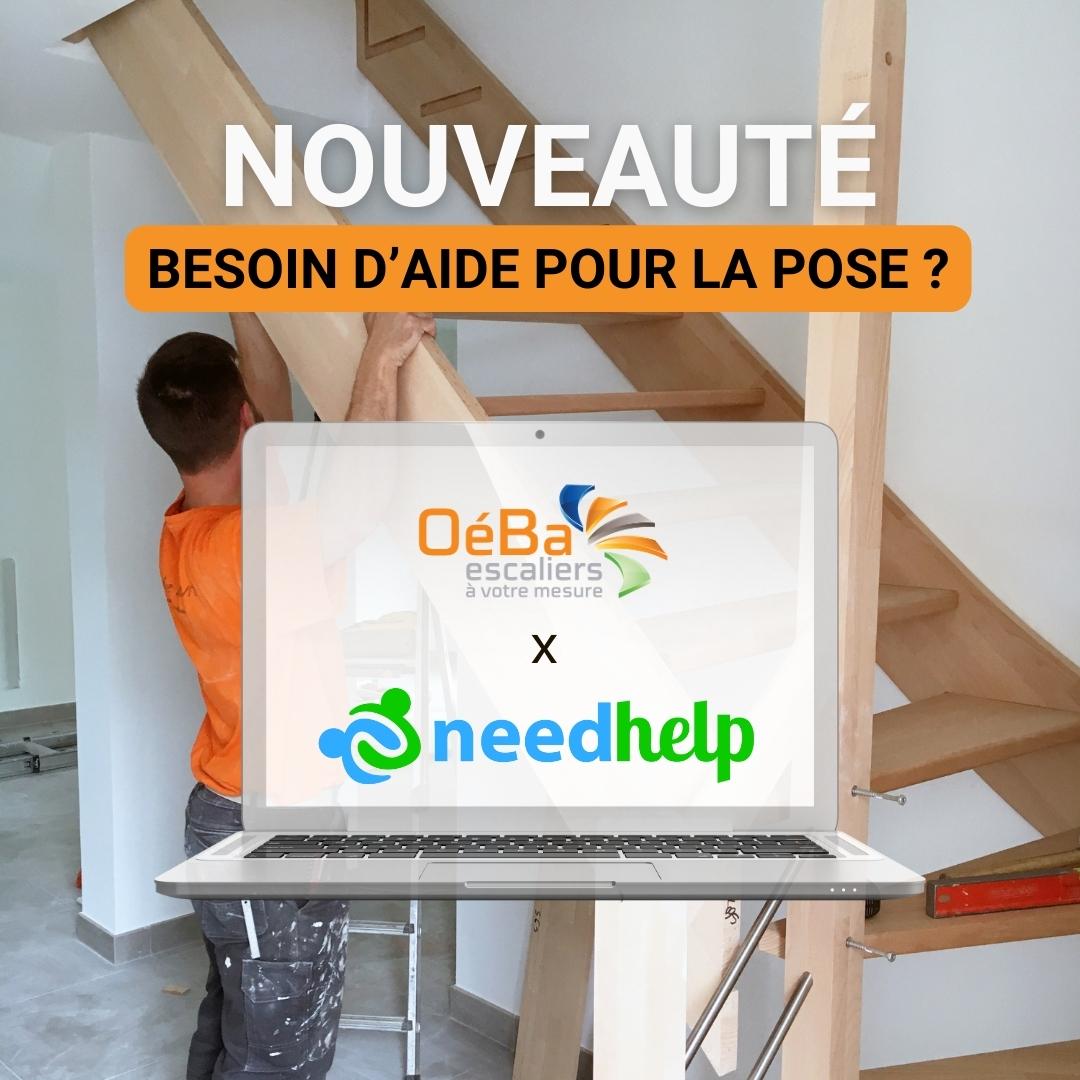 FAITES APPEL à NEEDHELP POUR VOUS AIDER DANS LA POSE DE VOTRE ESCALIER OéBa